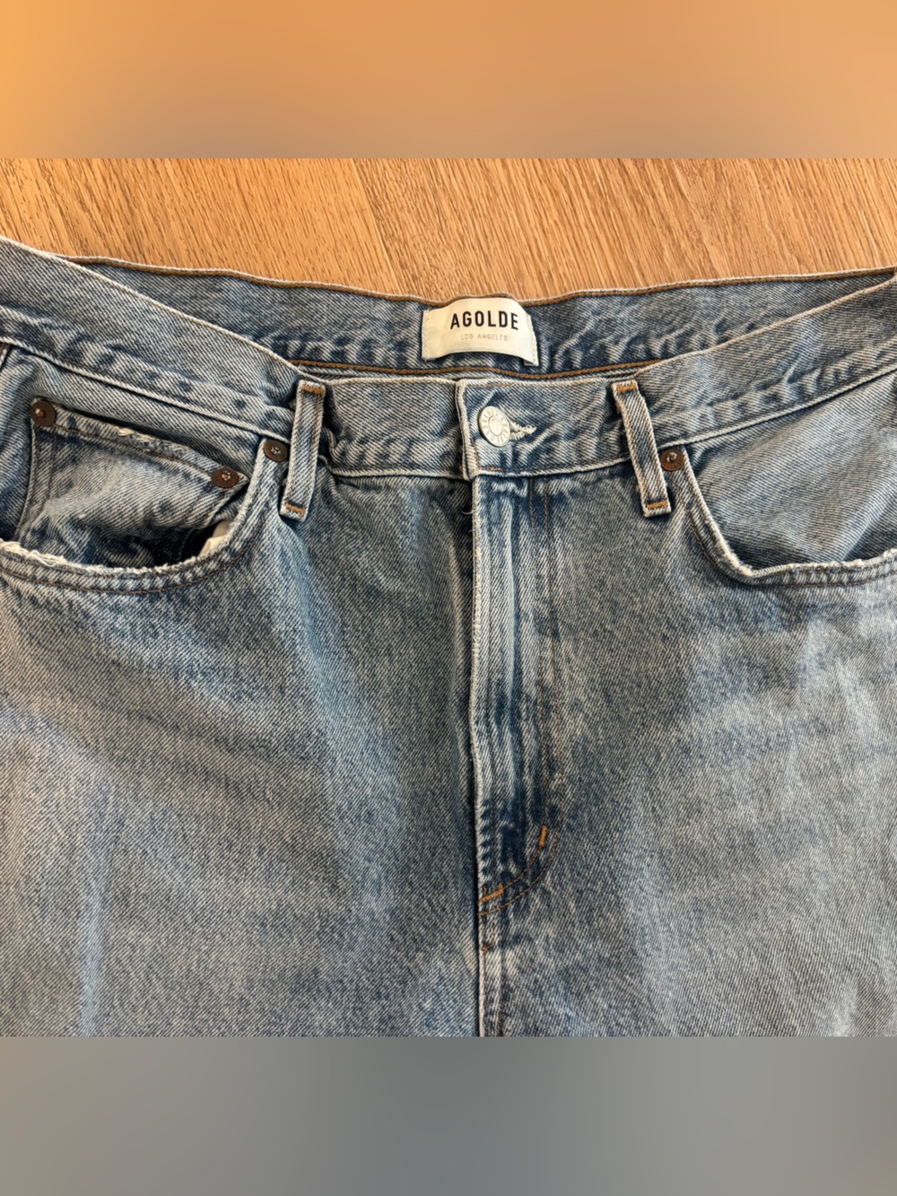 Agolde Cherie High Rise Straight Jeans Size 30